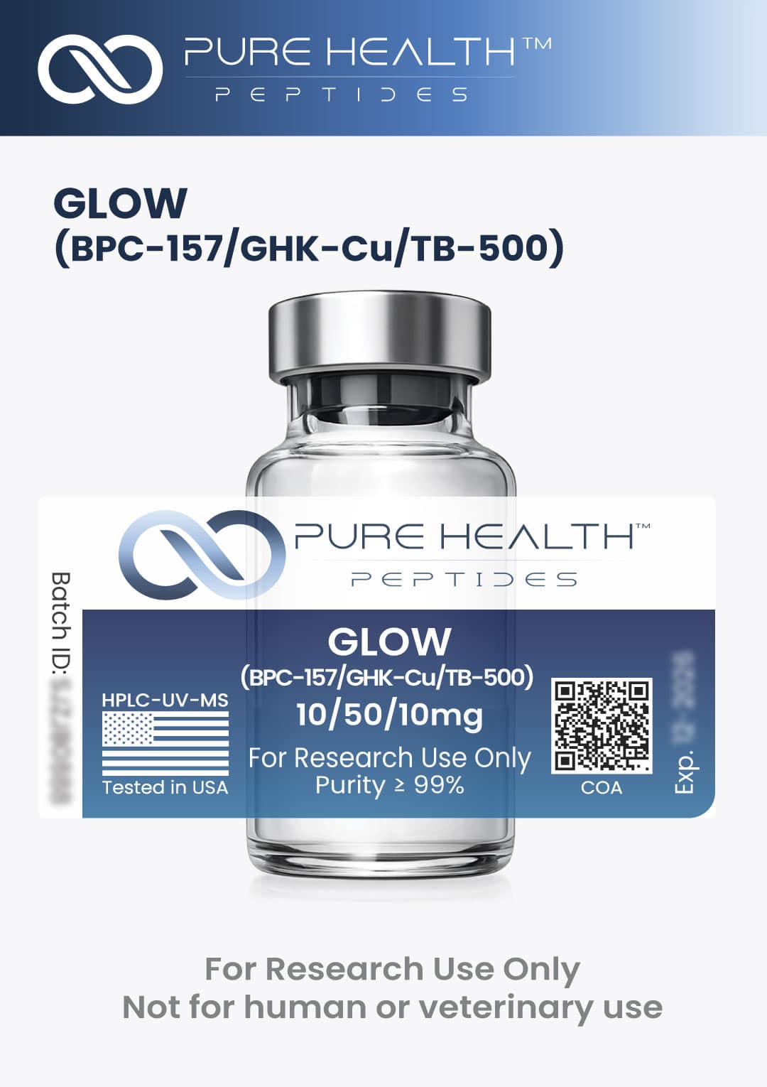 GLOW – BPC-157/GHK-Cu/TB-500 Blend