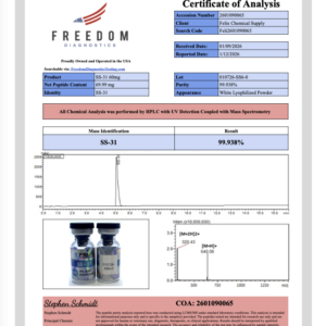 Alternative view of Peptide-31 60mg